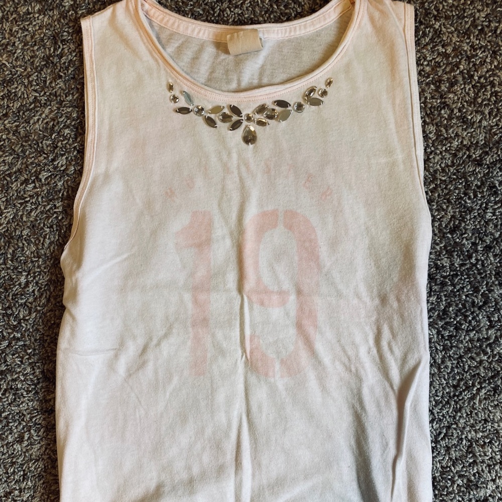 light pink tank top